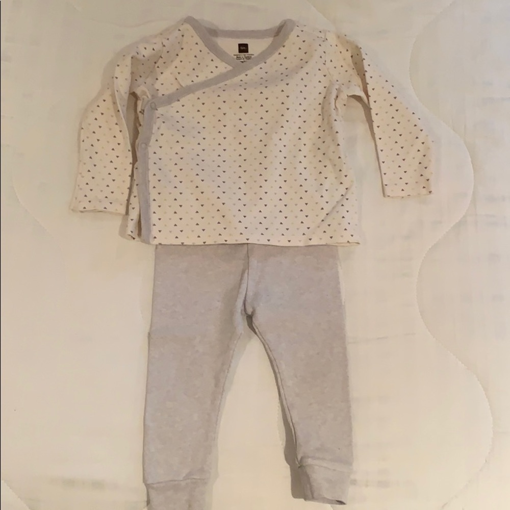 Tea Collection Wrap Top and pant set